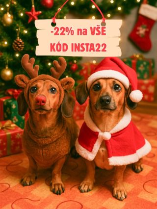 🎄✨ Vánoční sleva je tady! Použij kód INSTA22 a získej 22 % na vše – jen do nedělní půlnoci. 🐾 Udělej radost sobě i svému...